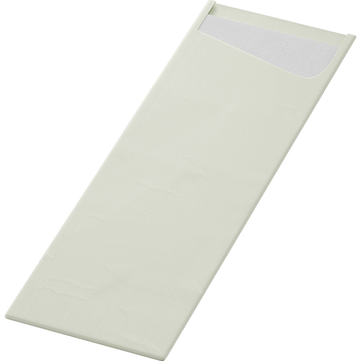 O SACCHETTO Bio D-Soft Slim da Duni GmbH é um envelope retangular branco simples com abertura lateral e aba, fotografado sobre fundo branco - semelhante a um saco de roupa sustentável para lavar roupas delicadas de forma ecológica.