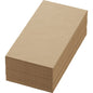 Uma pilha de guardanapos naturais marrons Bio-Dunisoft-SV 40x40 cm da Duni GmbH (embalagem com 60 unidades) está organizada ordenadamente em uma pilha retangular sobre um fundo branco.