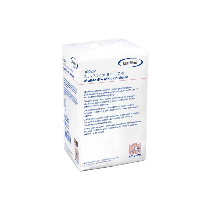 Compressas de gaze não estéreis MaiMed-MK de 100 peças/saco de papel