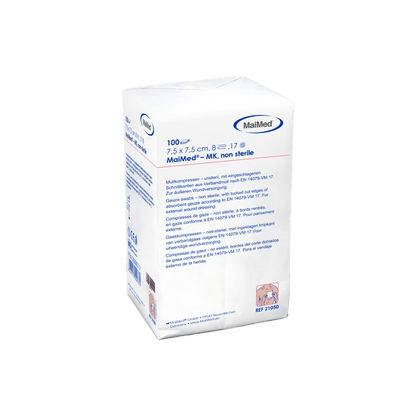 Compressas de gaze não estéreis MaiMed-MK de 100 peças/saco de papel