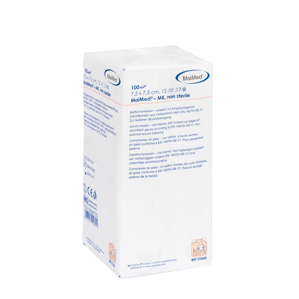 Compressas de gaze não estéreis MaiMed-MK de 100 peças/saco de papel