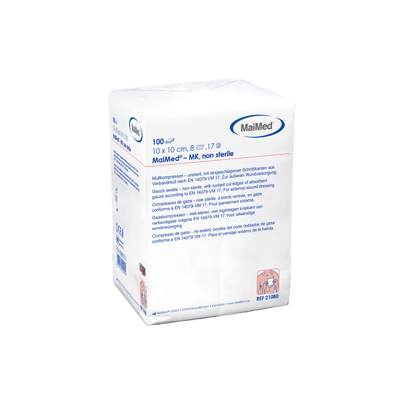 Compressas de gaze não estéreis MaiMed-MK de 100 peças/saco de papel