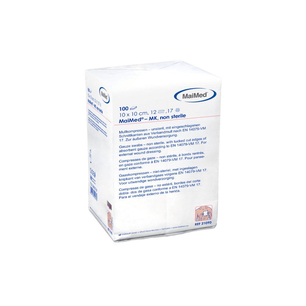 Compressas de gaze não estéreis MaiMed-MK de 100 peças/saco de papel
