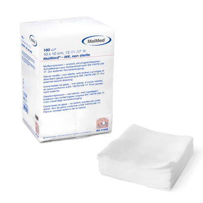 Compressas de gaze não estéreis MaiMed-MK de 100 peças/saco de papel