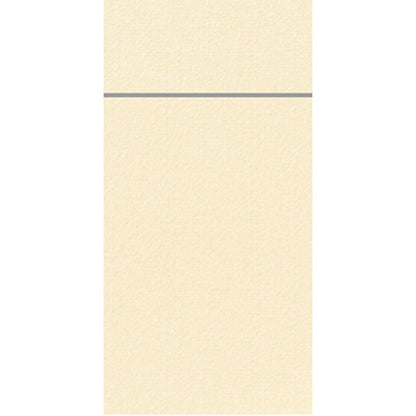 Um fundo bege texturizado com uma única linha cinza horizontal fina na parte superior, inspirado no design limpo do Duniletto-Slim 40x33cm da Duni GmbH.