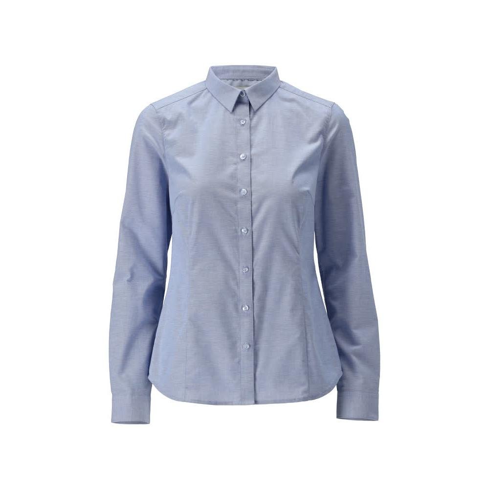 Camisa, corte feminino moderno, blusa feminina stretch, azul claro