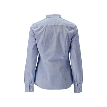 Camisa, corte feminino moderno, blusa feminina stretch, azul claro