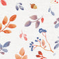 Duni GmbH Guardanapos 40x40 4-camadas Clássico Gradiente Outonal, Embalagem com 50 unidades. Motivo em aquarela de folhas laranja-avermelhadas, bagas e bolotas sobre fundo branco com gradiente de outono. Ideal para ocasiões festivas.