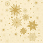 Traga elegância para qualquer celebração com os guardanapos Duni GmbH 33x33 3 camadas 1/4 Stargazing Cream (Pacote de 250 unidades): Com seu fundo bege e formas geométricas de estrelas douradas, estes guardanapos dão um toque decorativo festivo à sua mesa.