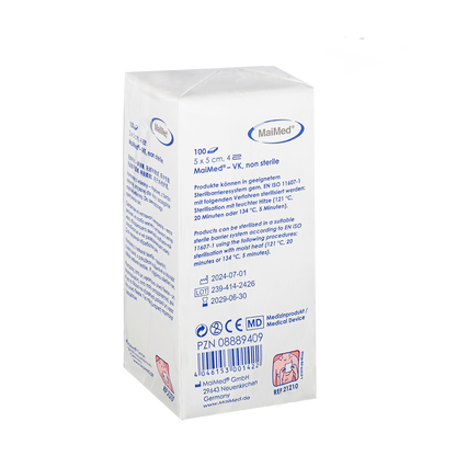 Compressas de lã não estéreis MaiMed-VK de 100 peças/saco de papel