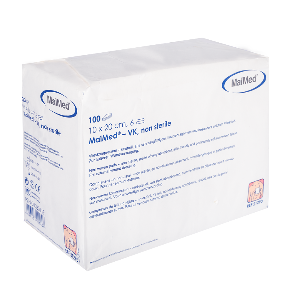 Compressas de lã não estéreis MaiMed-VK de 100 peças/saco de papel
