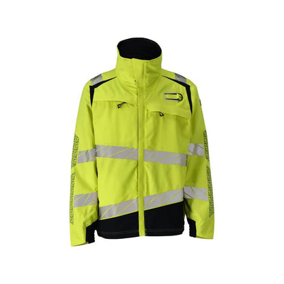 Jaqueta, inserções elásticas Jaqueta de trabalho Multisafe, alta visibilidade amarelo/preto-azul