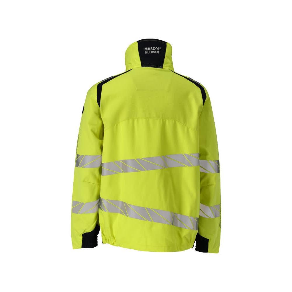 Jaqueta, inserções elásticas Jaqueta de trabalho Multisafe, alta visibilidade amarelo/preto-azul