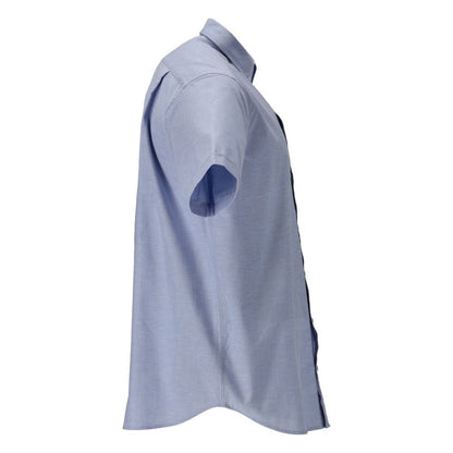 Camisa, corte clássico, stretch, azul claro