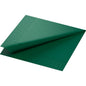 As guardanapos de celulose Duni GmbH 40x40 cm 3 camadas 1/4 de dobra em verde caçador são de cor sólida e têm uma borda texturizada, que oferece uma durabilidade elegante para qualquer mesa. Disponível em embalagens de 250 guardanapos.