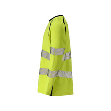 T-shirt, manga comprida, corte moderno T-shirt Multisafe, alta visibilidade amarelo/preto-azul