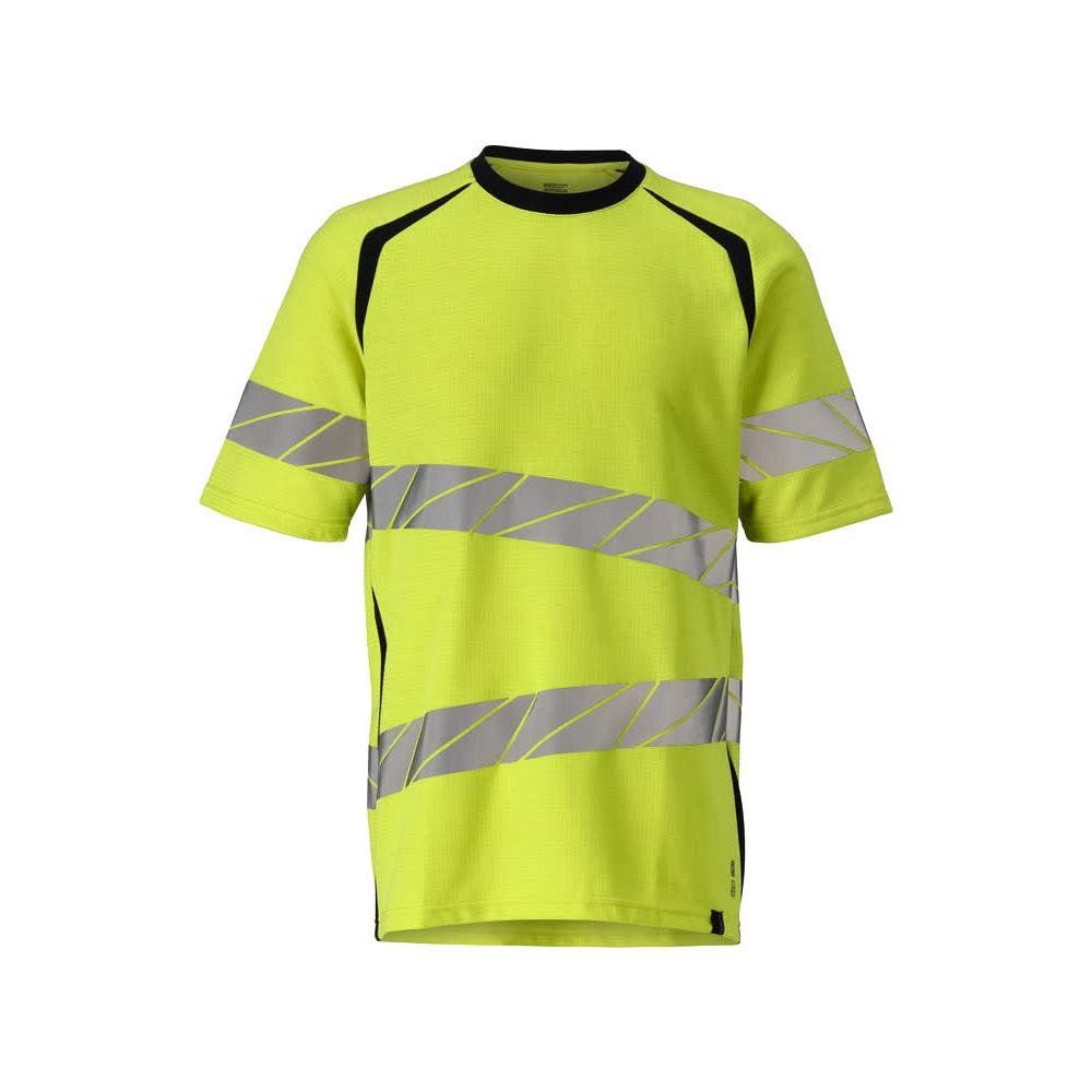 T-shirt, ajuste moderno T-shirt Multisafe, alta visibilidade amarelo/preto-azul