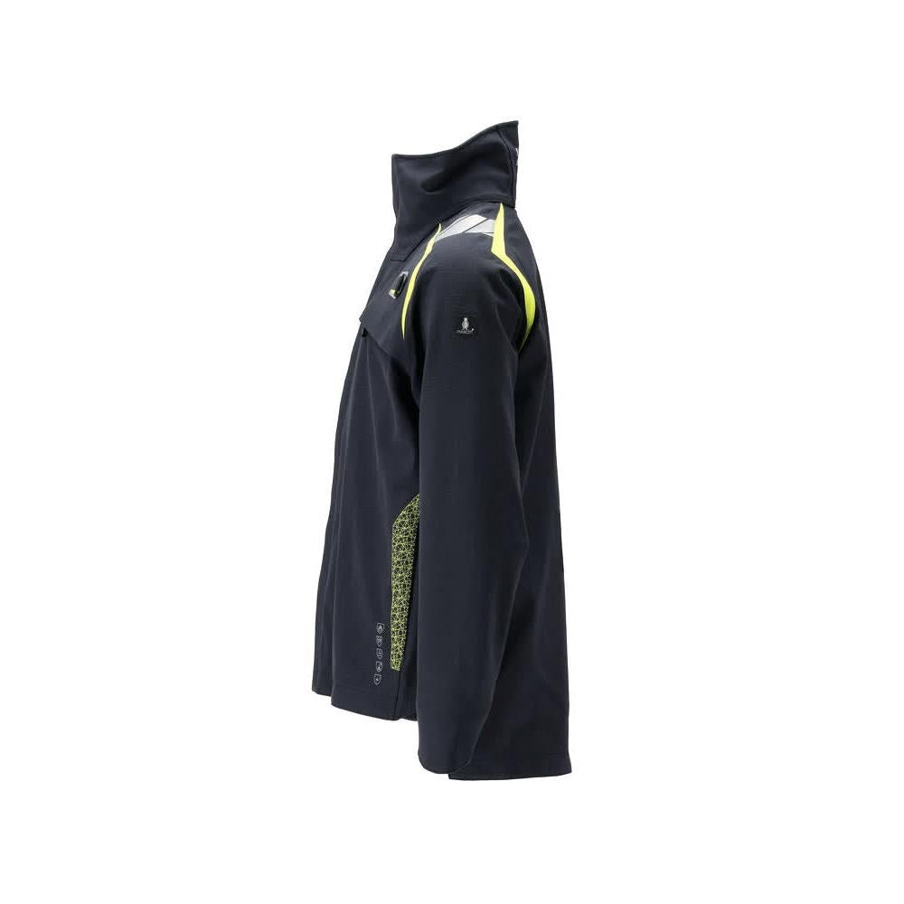 Jaqueta Hard Shell Jaqueta Multisafe, preto azul/amarelo de alta visibilidade