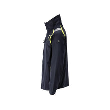 Jaqueta, inserções elásticas Jaqueta de trabalho Multisafe, preto azul/amarelo de alta visibilidade