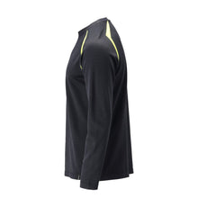 T-shirt, manga comprida, ajuste moderno T-shirt Multisafe, preto azul/amarelo de alta visibilidade