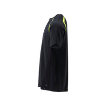 T-shirt, ajuste moderno T-shirt Multisafe, preto azul/amarelo de alta visibilidade