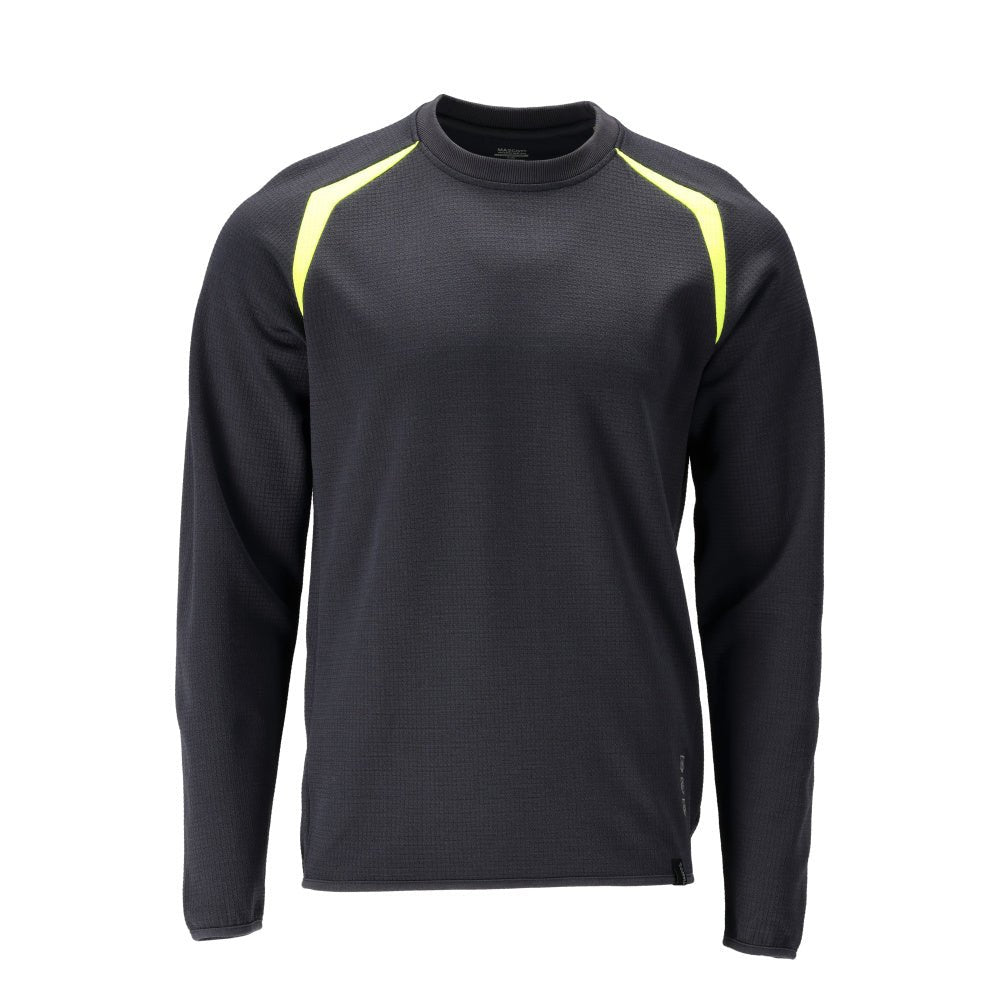 Sweatshirt, ajuste moderno Sweatshirt Multisafe, preto azul/amarelo de alta visibilidade