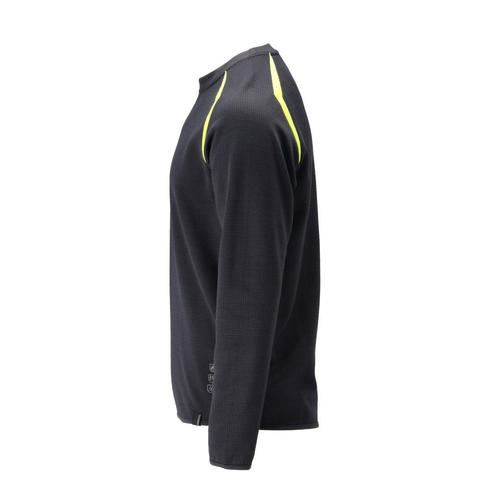Sweatshirt, ajuste moderno Sweatshirt Multisafe, preto azul/amarelo de alta visibilidade