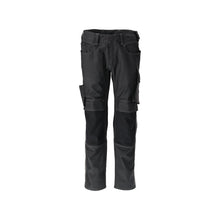 Calças com bolsos nos joelhos, calças de algodão+
