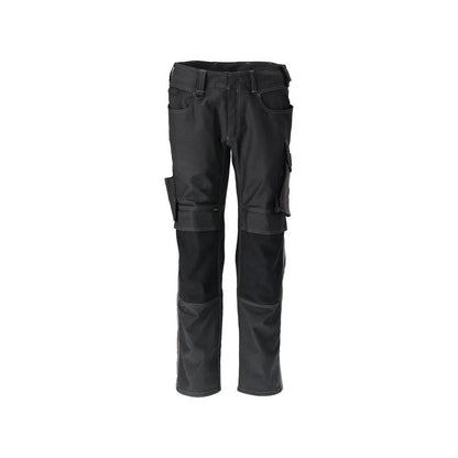 Calças com bolsos nos joelhos, calças de algodão+