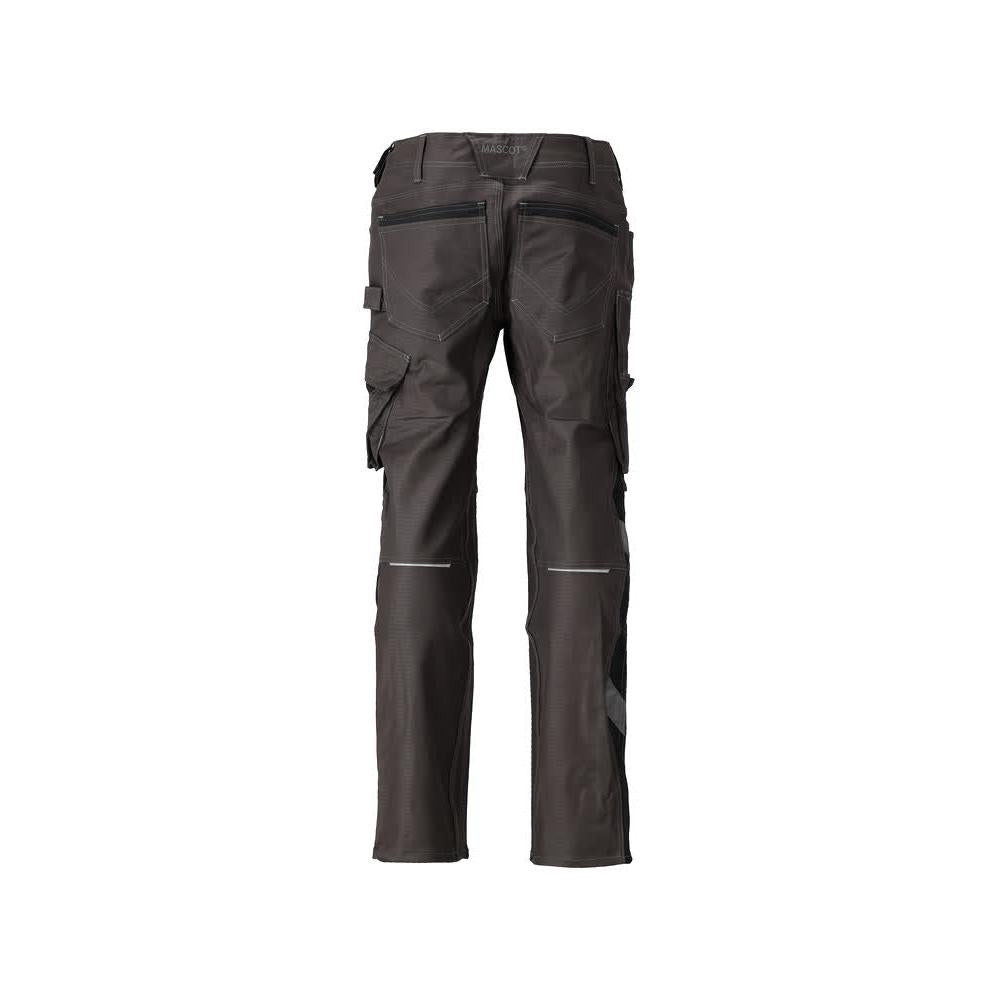 Calças com bolsos nos joelhos, calças de algodão+