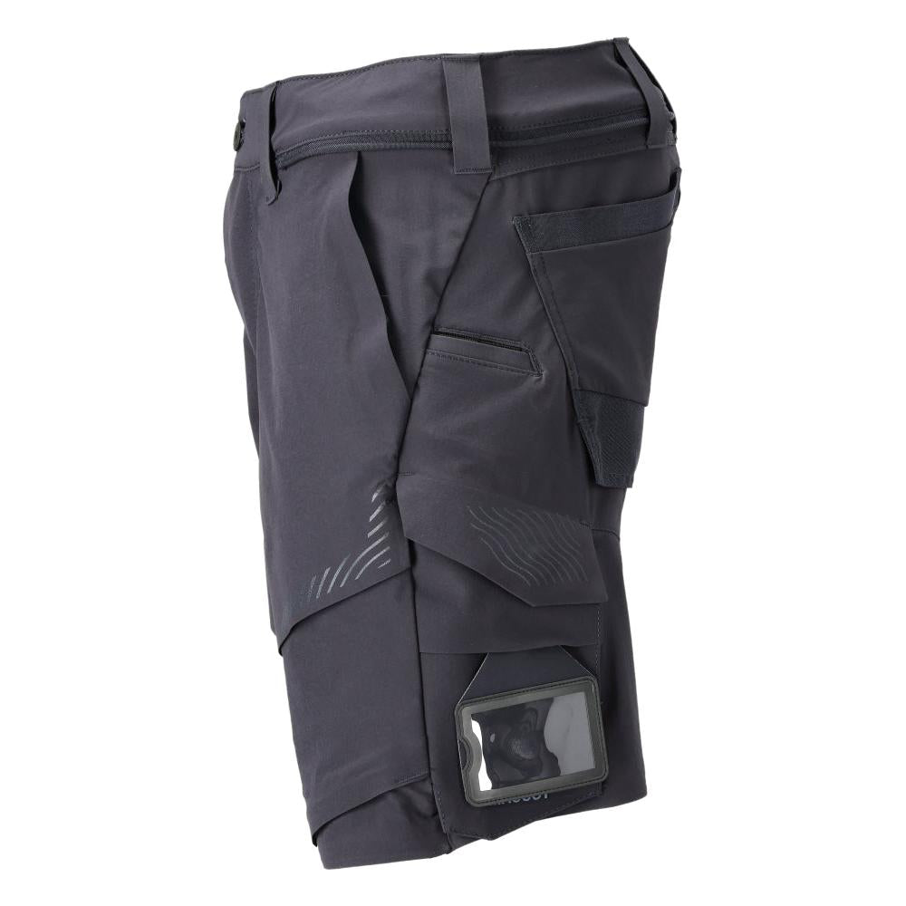 Shorts, stretch, shorts leves, preto azul
