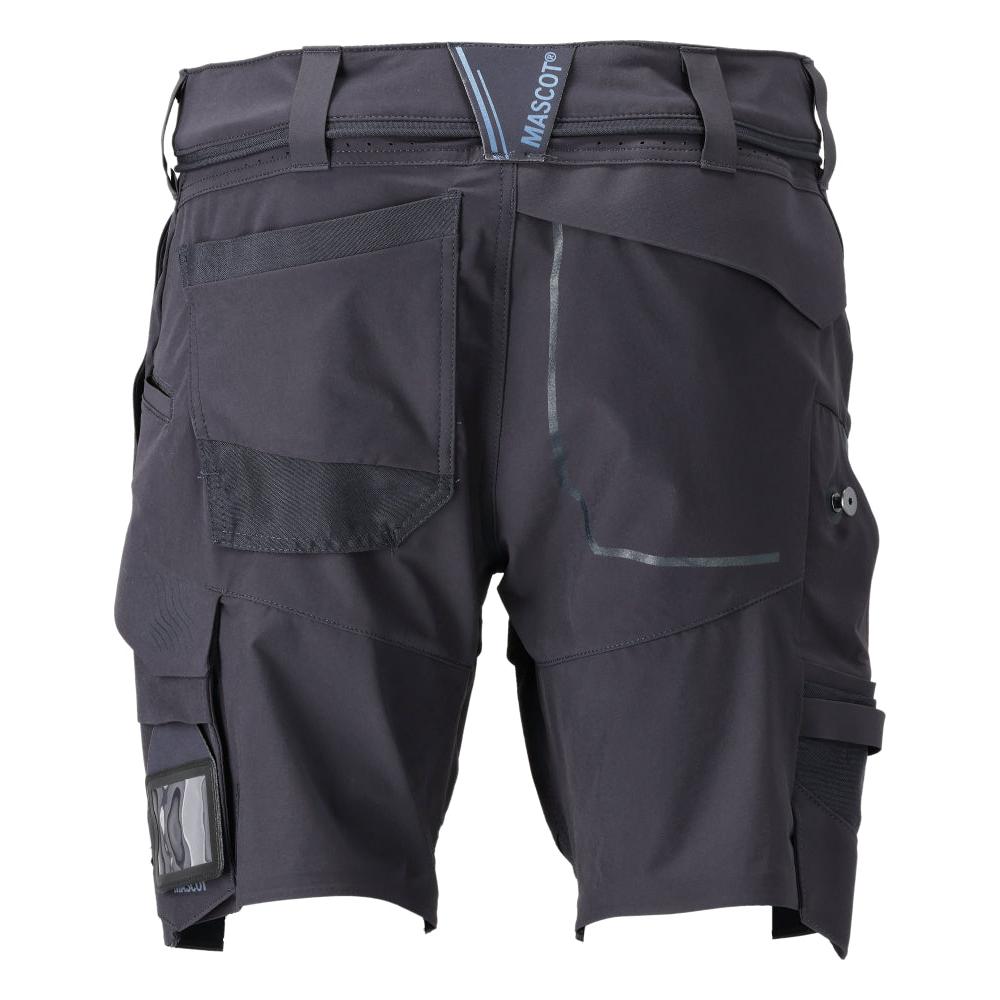 Shorts, stretch, shorts leves, preto azul