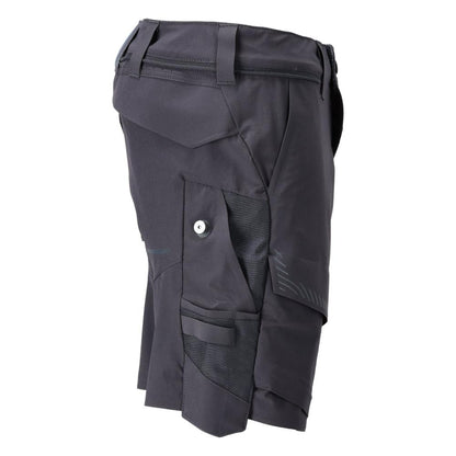 Shorts, stretch, shorts leves, preto azul