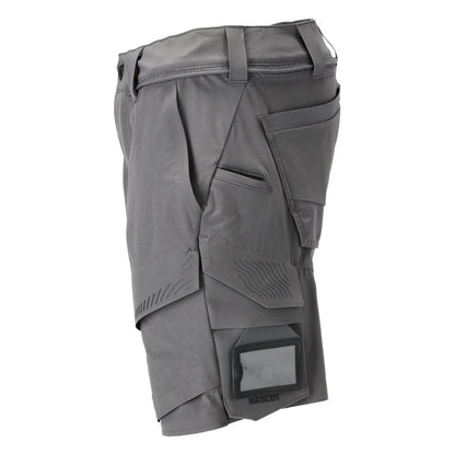 Shorts, stretch, shorts leves, cinza carvão