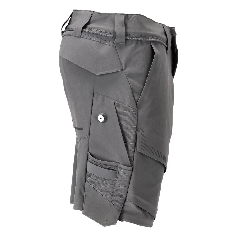 Shorts, stretch, shorts leves, cinza carvão