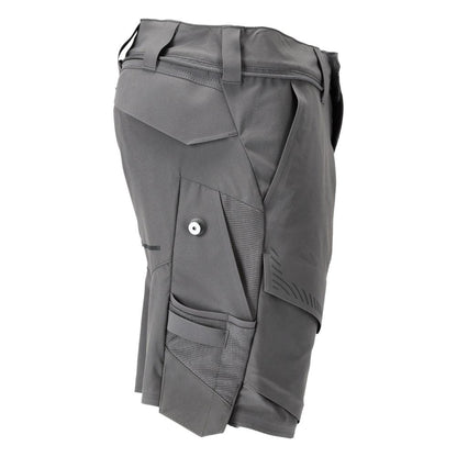 Shorts, stretch, shorts leves, cinza carvão