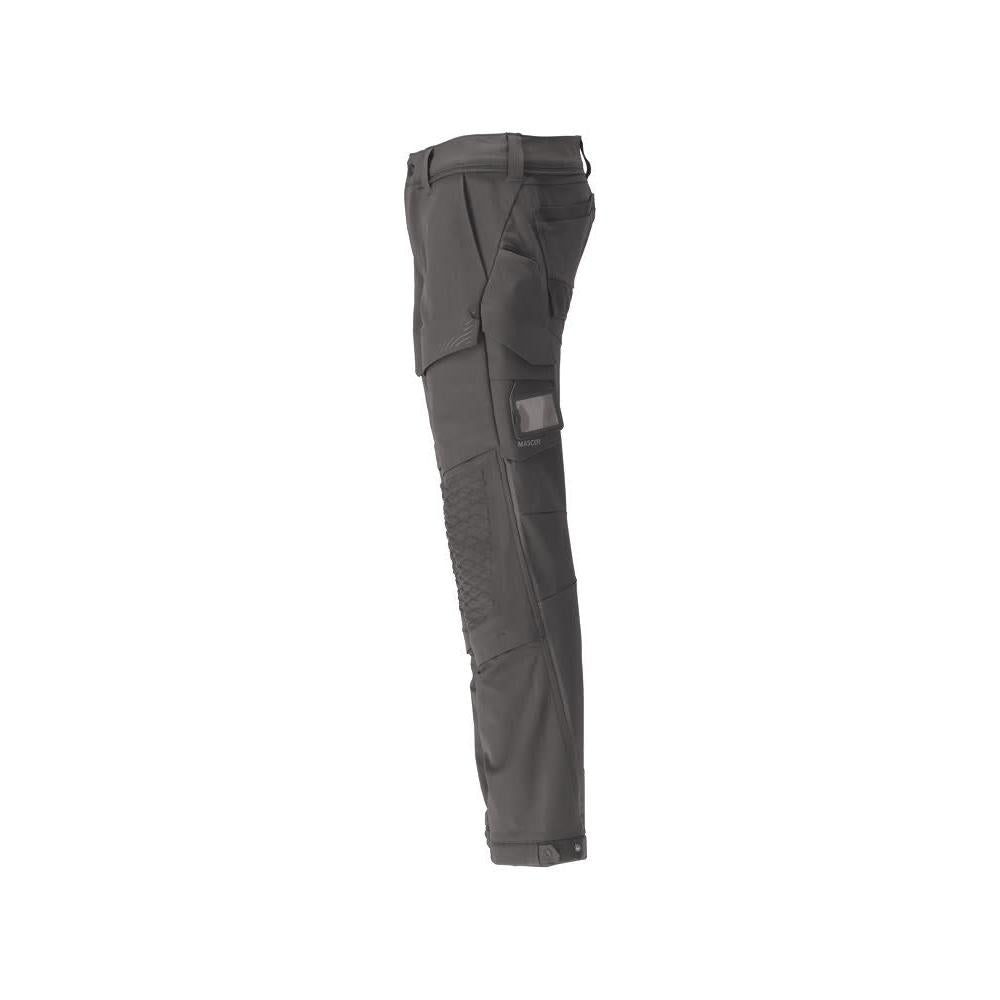 Calças, bolsos nos joelhos, duráveis, calças elásticas, cinza antracite