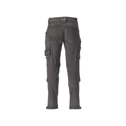 Calças, bolsos nos joelhos, duráveis, calças elásticas, cinza antracite