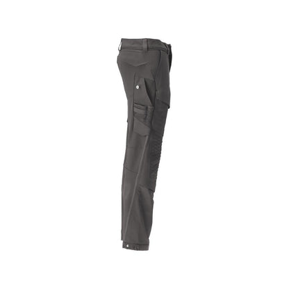 Calças, bolsos nos joelhos, duráveis, calças elásticas, cinza antracite
