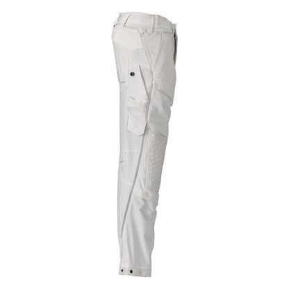 Calças, bolsos nos joelhos, stretch, calças leves, brancas