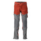 Calças, bolsos nos joelhos, stretch, calças claras, vermelho outono/cinza antracite
