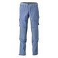Calças, bolsos nos joelhos, stretch, calças claras, azul pedra