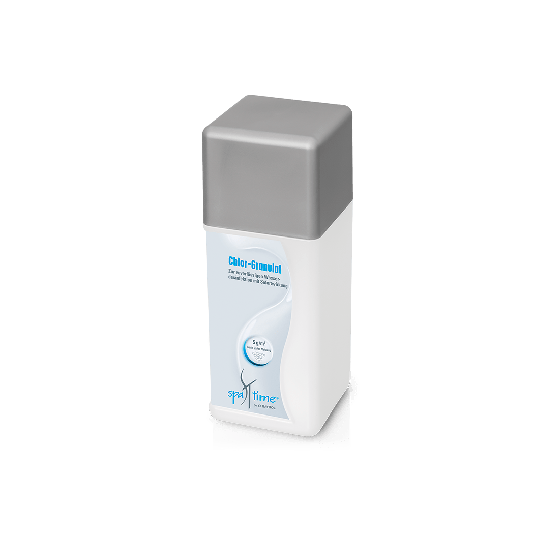 BAYROL SpaTime Cloro-Granulado 1 kg Desinfecção de água com efeito imediato | Frasco (1 kg) 