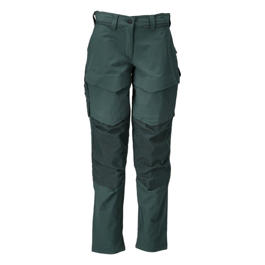 Calça com bolsos nos joelhos, calça feminina, verde floresta