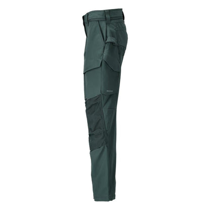Calça com bolsos nos joelhos, calça feminina, verde floresta
