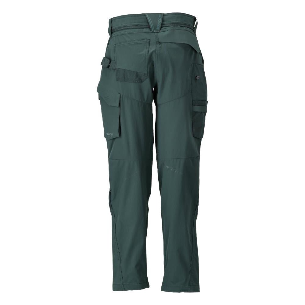 Calça com bolsos nos joelhos, calça feminina, verde floresta