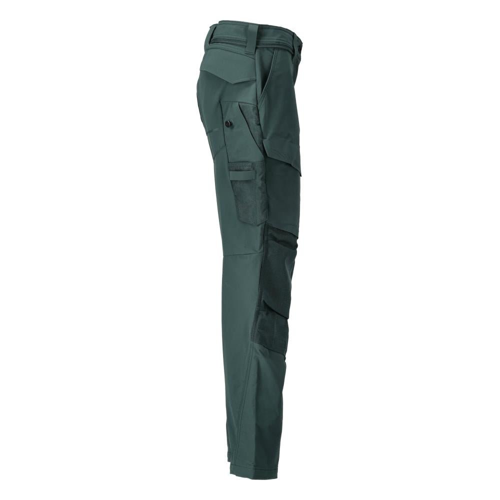Calça com bolsos nos joelhos, calça feminina, verde floresta