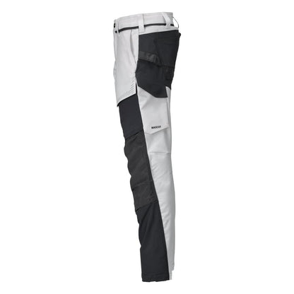 Calças com bolsos nos joelhos, calças ULTIMATE STRETCH, branco/cinza antracite