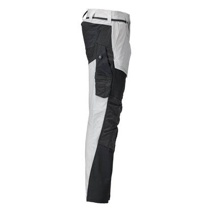 Calças com bolsos nos joelhos, calças ULTIMATE STRETCH, branco/cinza antracite