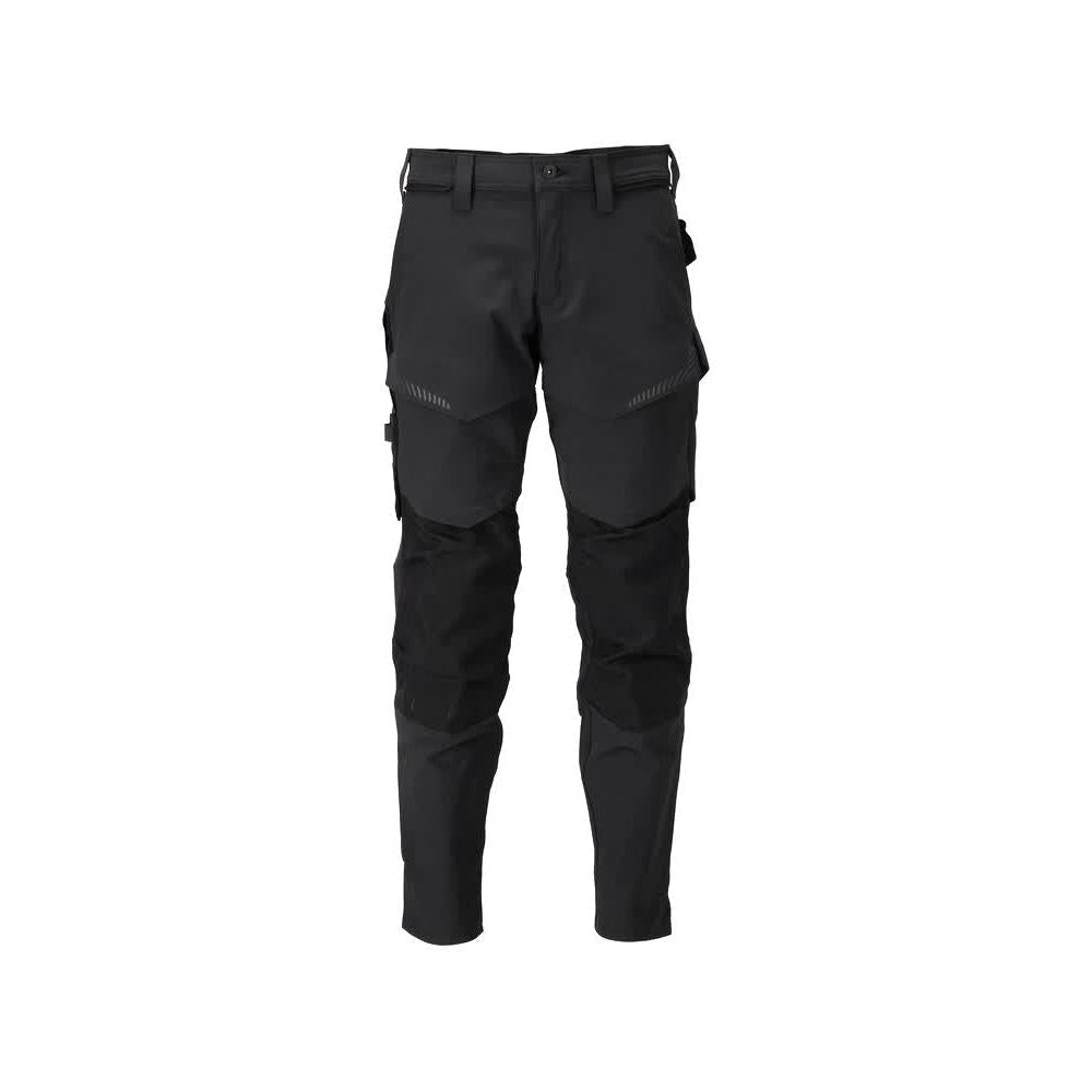 Calças com bolsos nos joelhos, calças ULTIMATE STRETCH, pretas